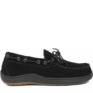 NEW TEMPUR-PEDIC men's therman slip-on shoes in black